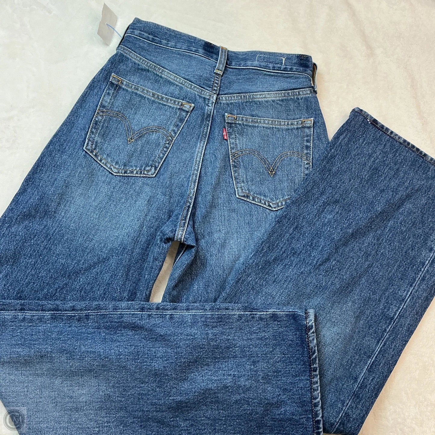 Jeans Wide Leg By Levis In Blue Denim, Size: 2