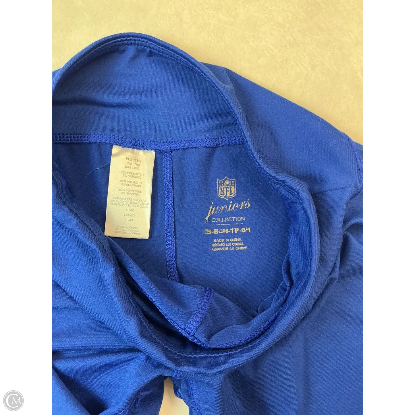 Athletic Leggings By Nfl In Blue, Size: Xs