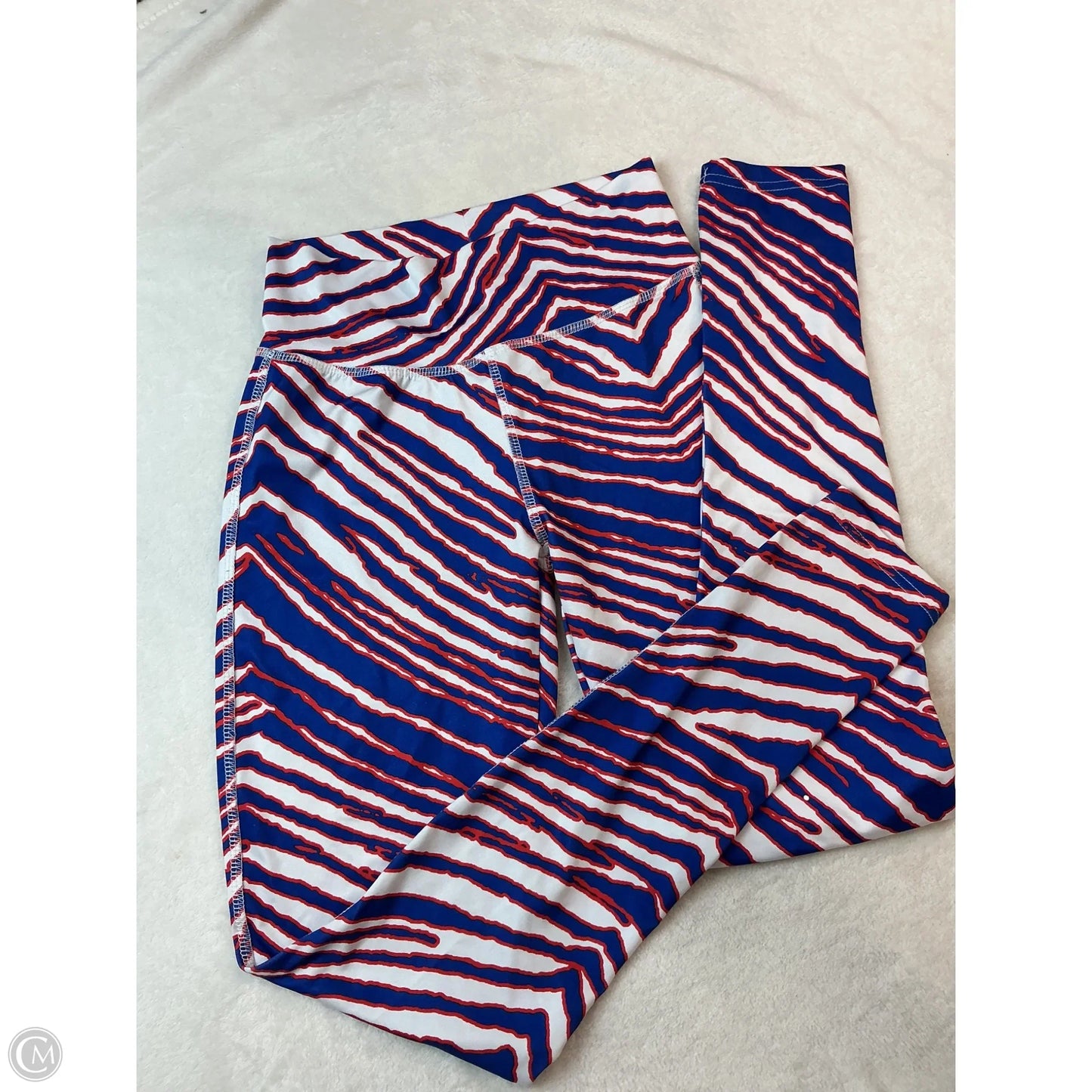 Athletic Leggings By Clothes Mentor In Blue & Red & White, Size: S