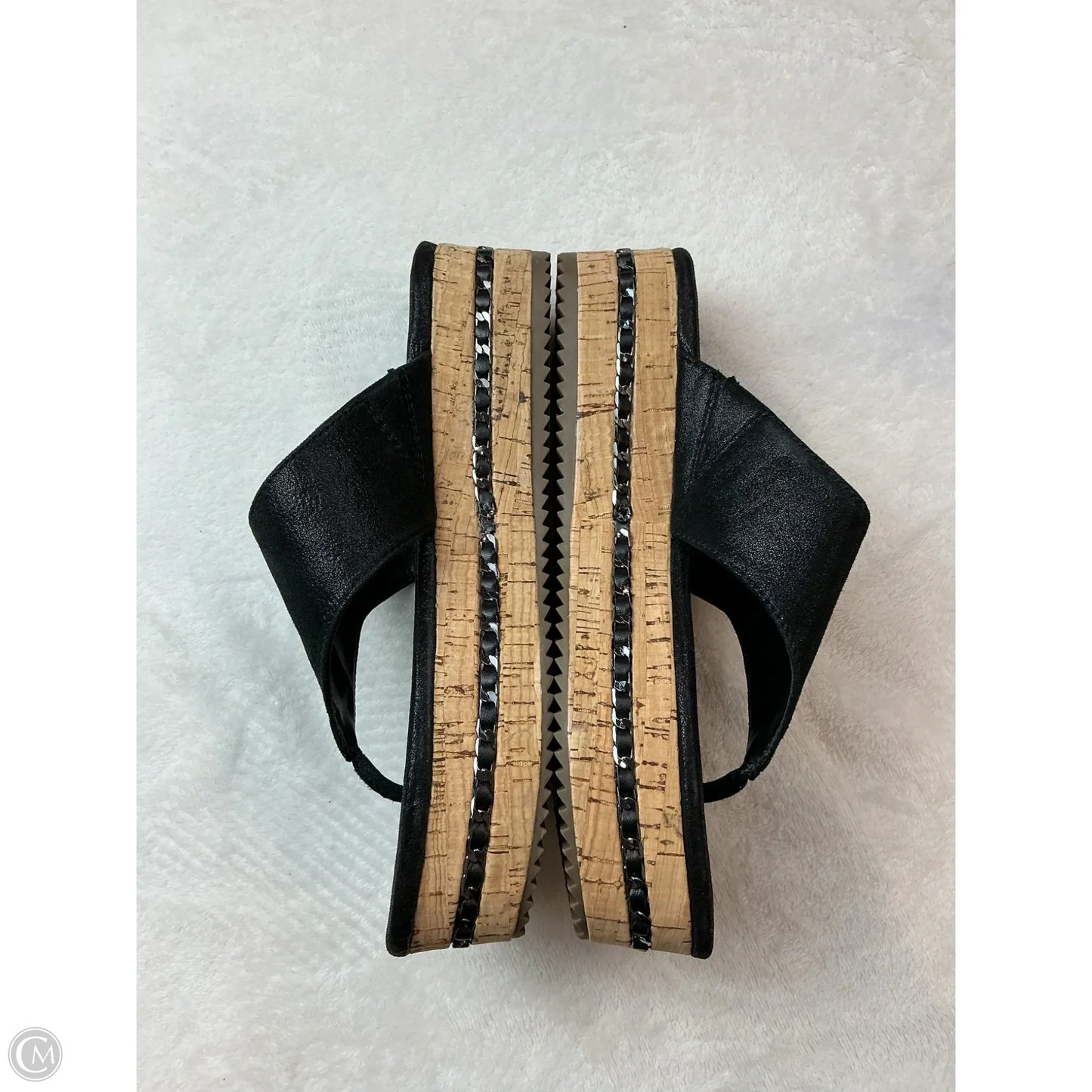 Sandals Designer By Karl Lagerfeld In Black, Size: 6