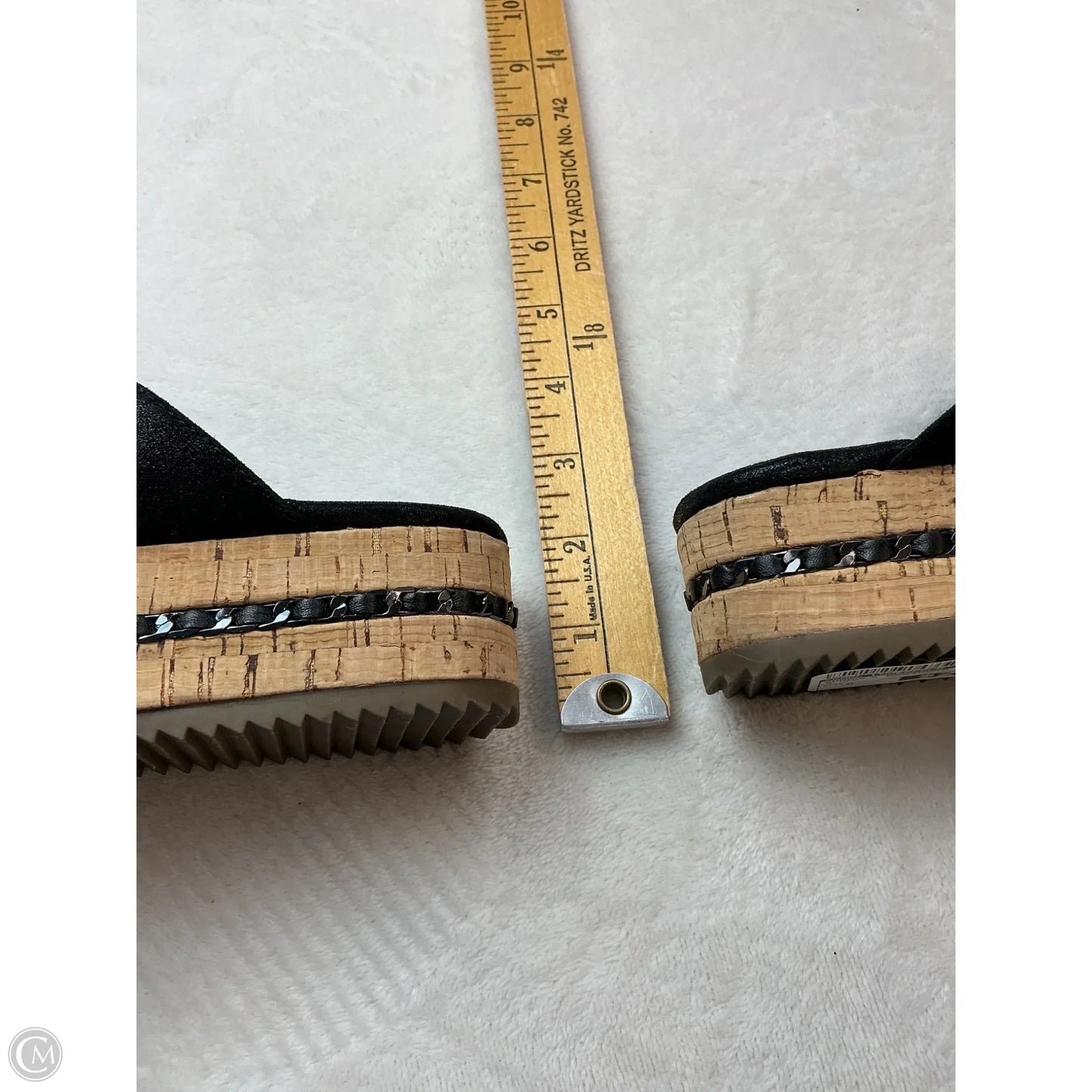 Sandals Designer By Karl Lagerfeld In Black, Size: 6