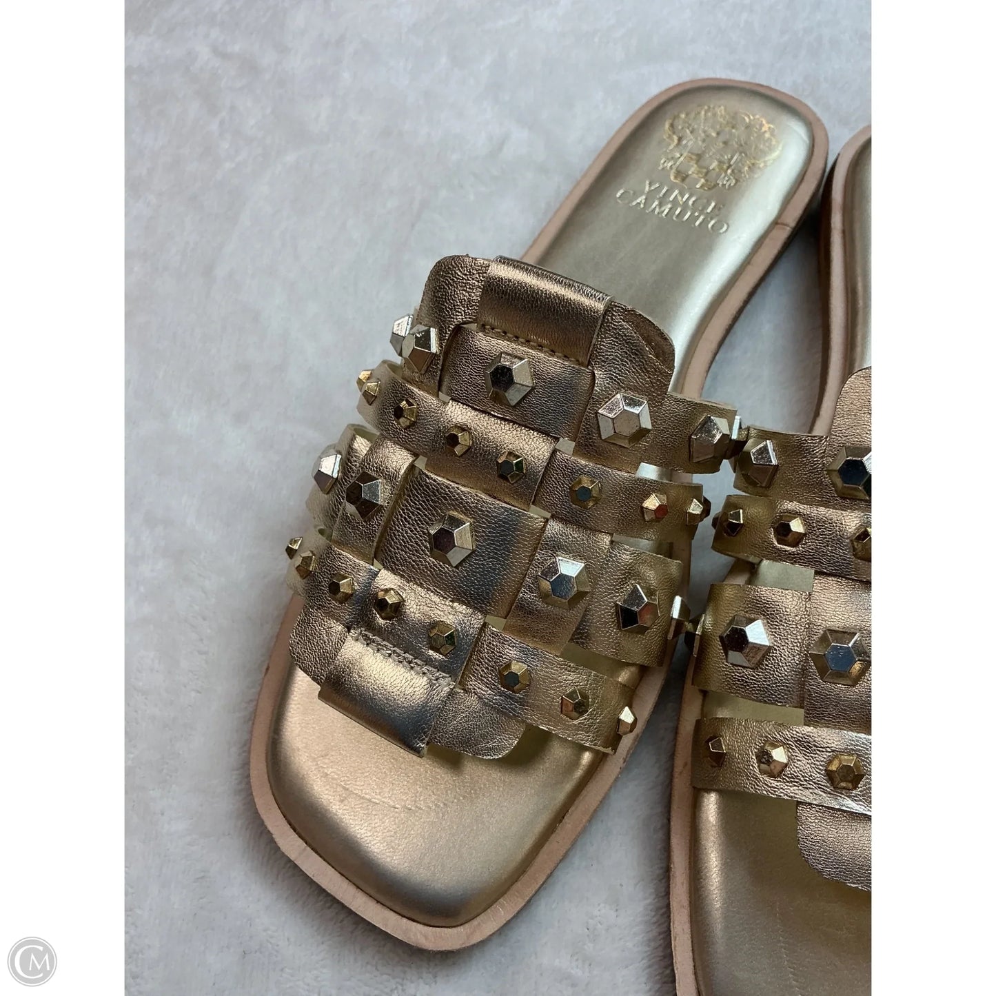 Sandals Flats By Vince Camuto In Gold, Size: 8