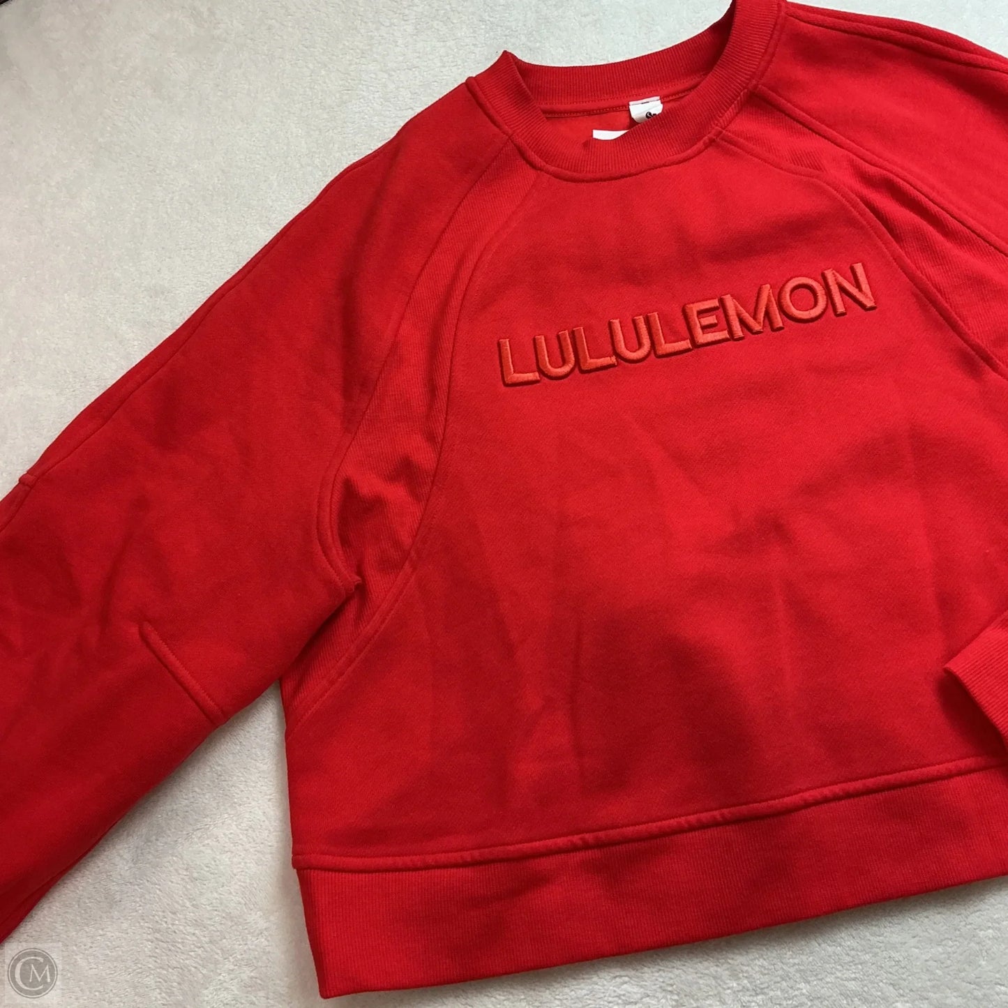 Athletic Sweatshirt Crewneck By Lululemon In Red, Size: M