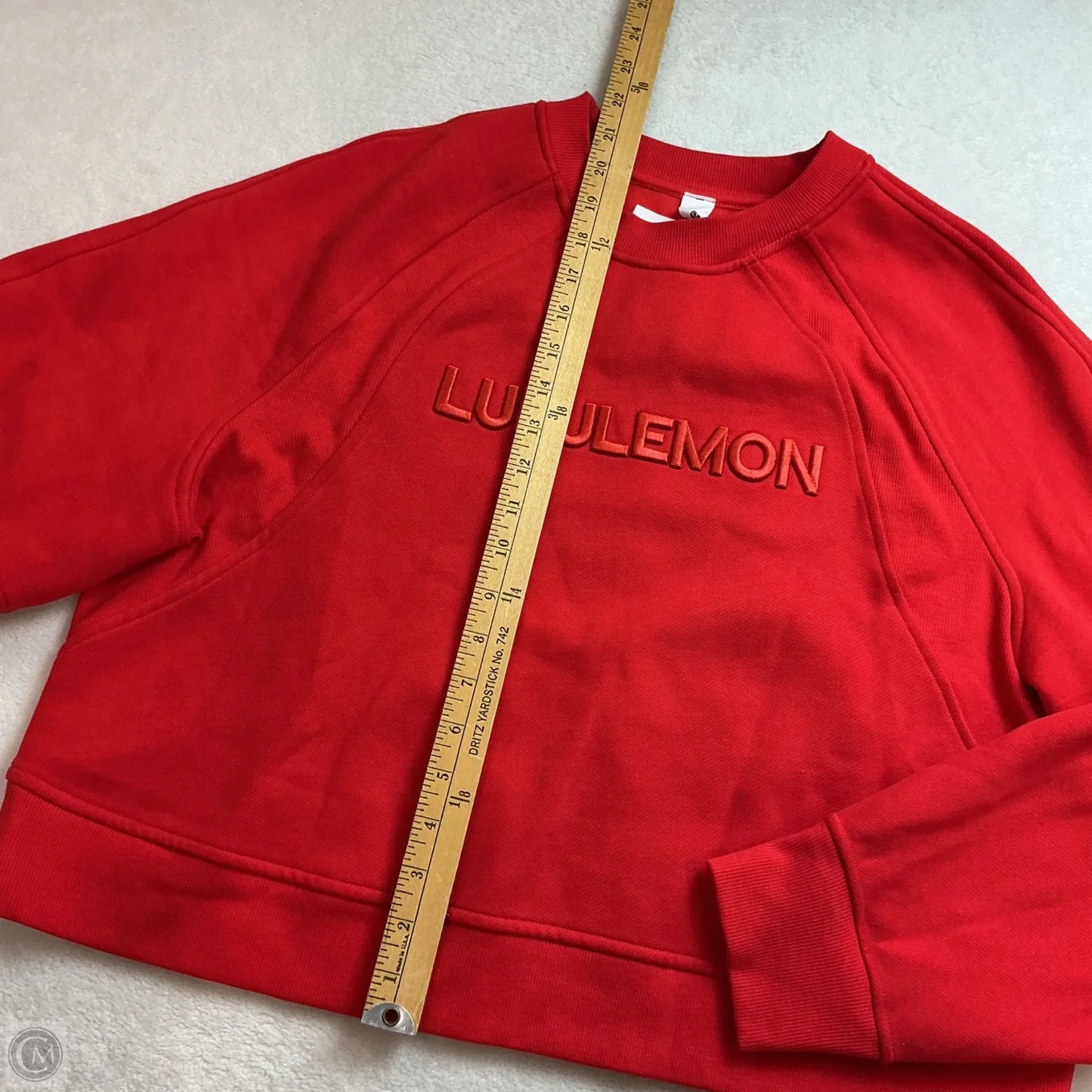 Athletic Sweatshirt Crewneck By Lululemon In Red, Size: M