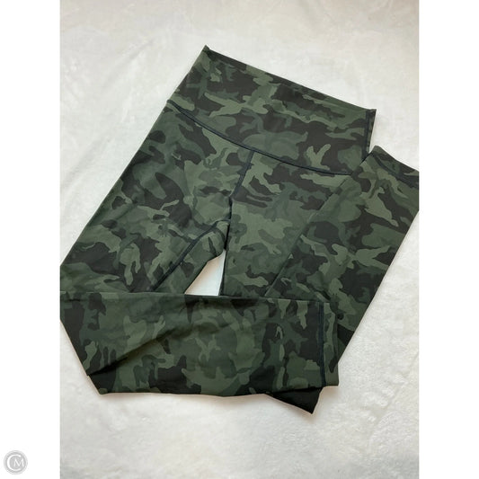 Athletic Leggings By Lululemon In Camouflage Print, Size: 4
