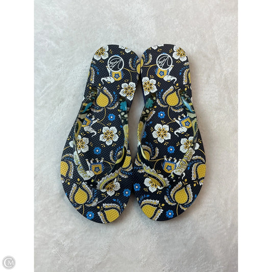 Sandals Flip Flops By Vera Bradley In Multi-colored, Size: 7