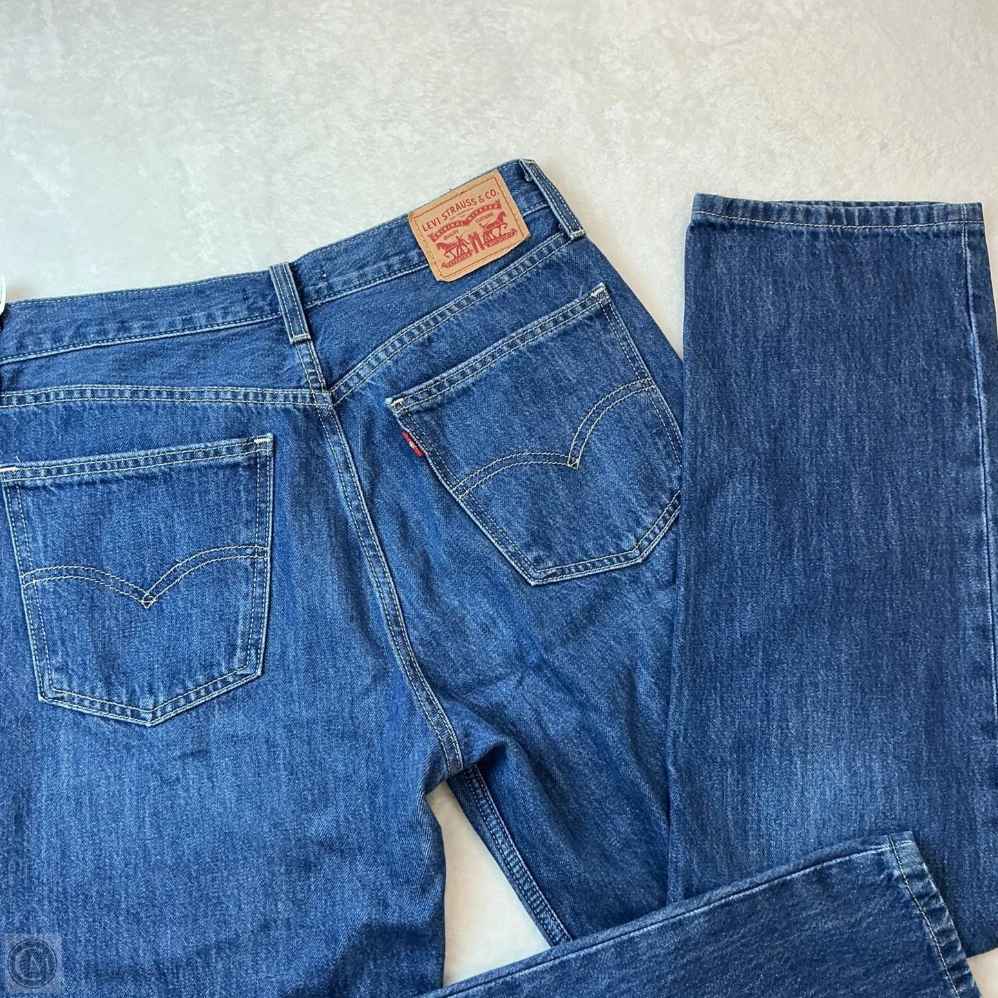 Jeans Straight By Levis In Blue, Size: 4