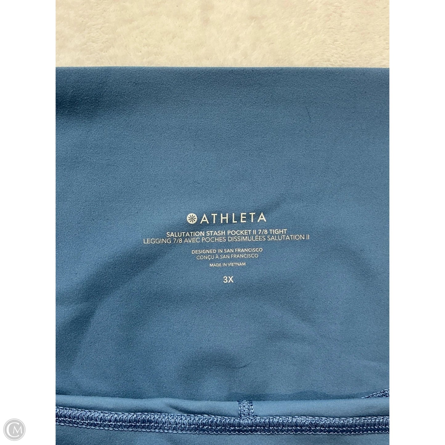 Athletic Capris By Athleta In Blue, Size: 3x