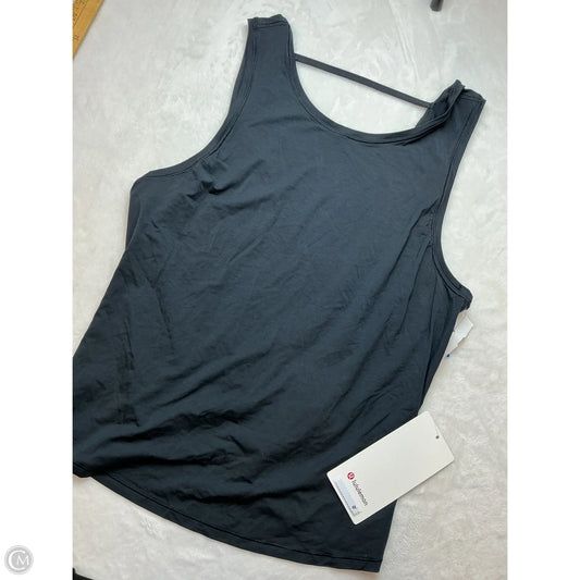 Athletic Tank Top By Lululemon In Black, Size: L