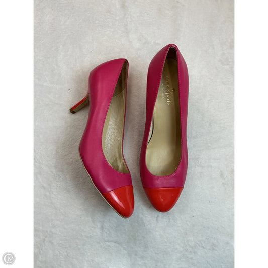 Shoes Designer By Kate Spade In Orange & Pink, Size: 7.5