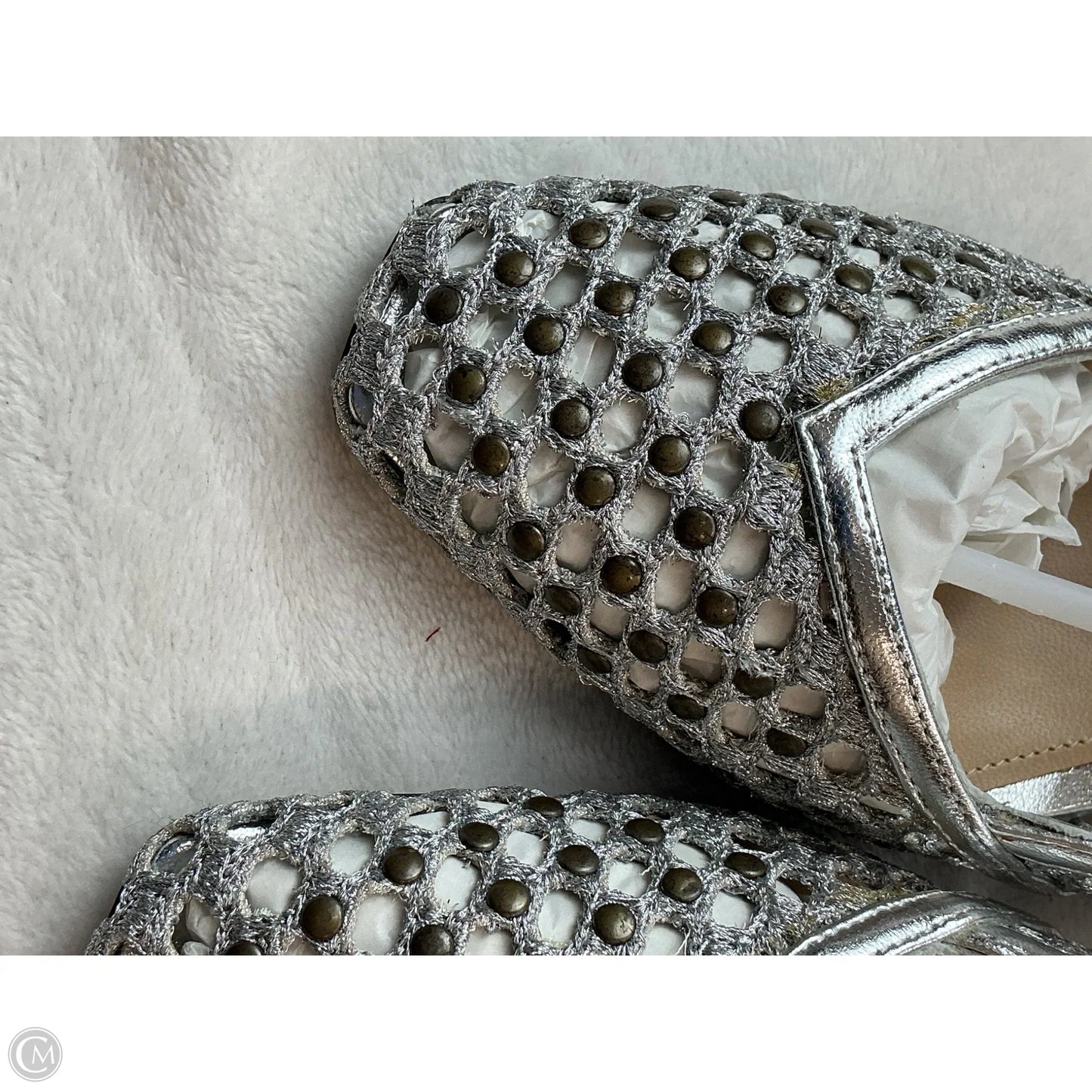 Shoes Heels Block By Cma In Silver, Size: 8