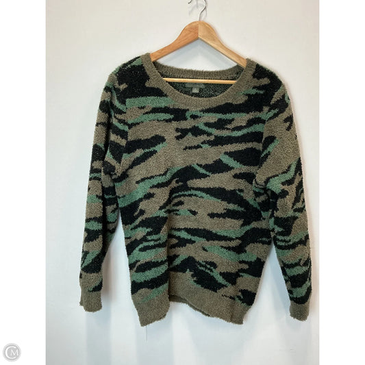 Sweater By Barefoot Dreams In Camouflage Print, Size: Xl