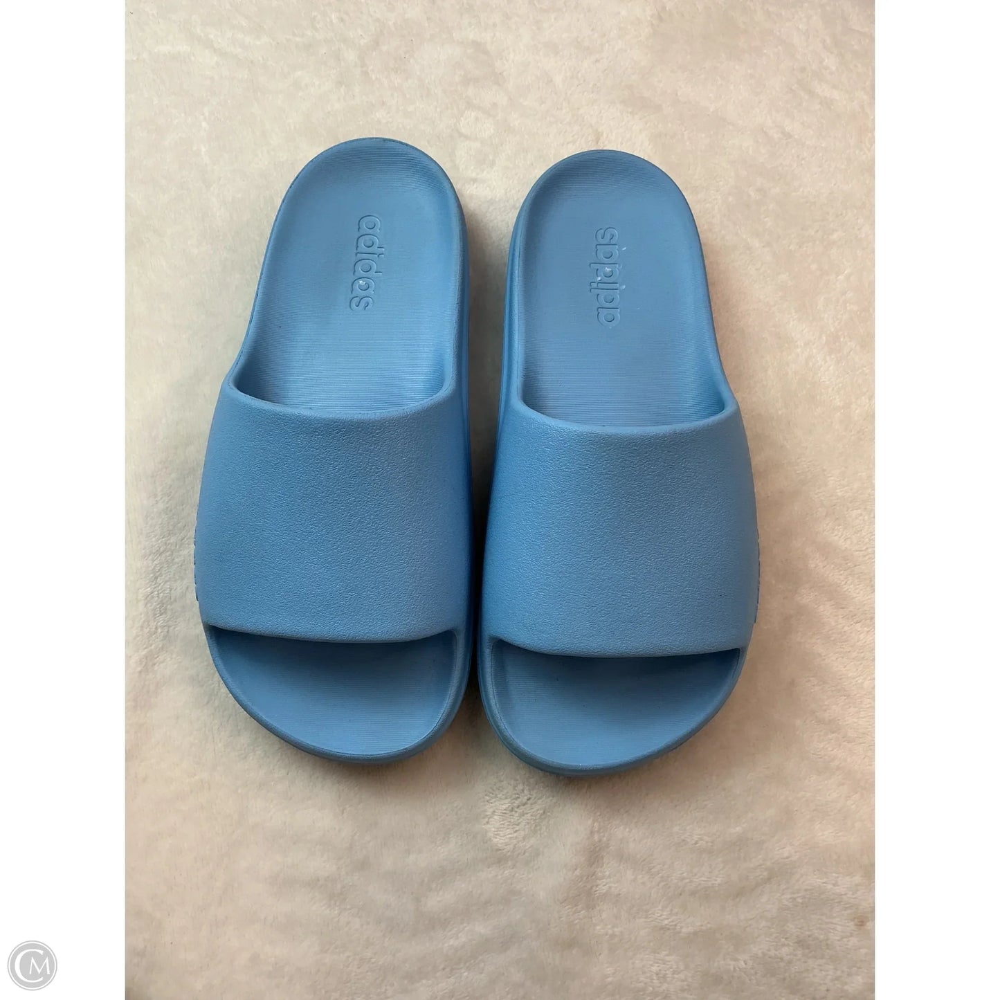 Sandals Flats By Adidas In Blue, Size: 6