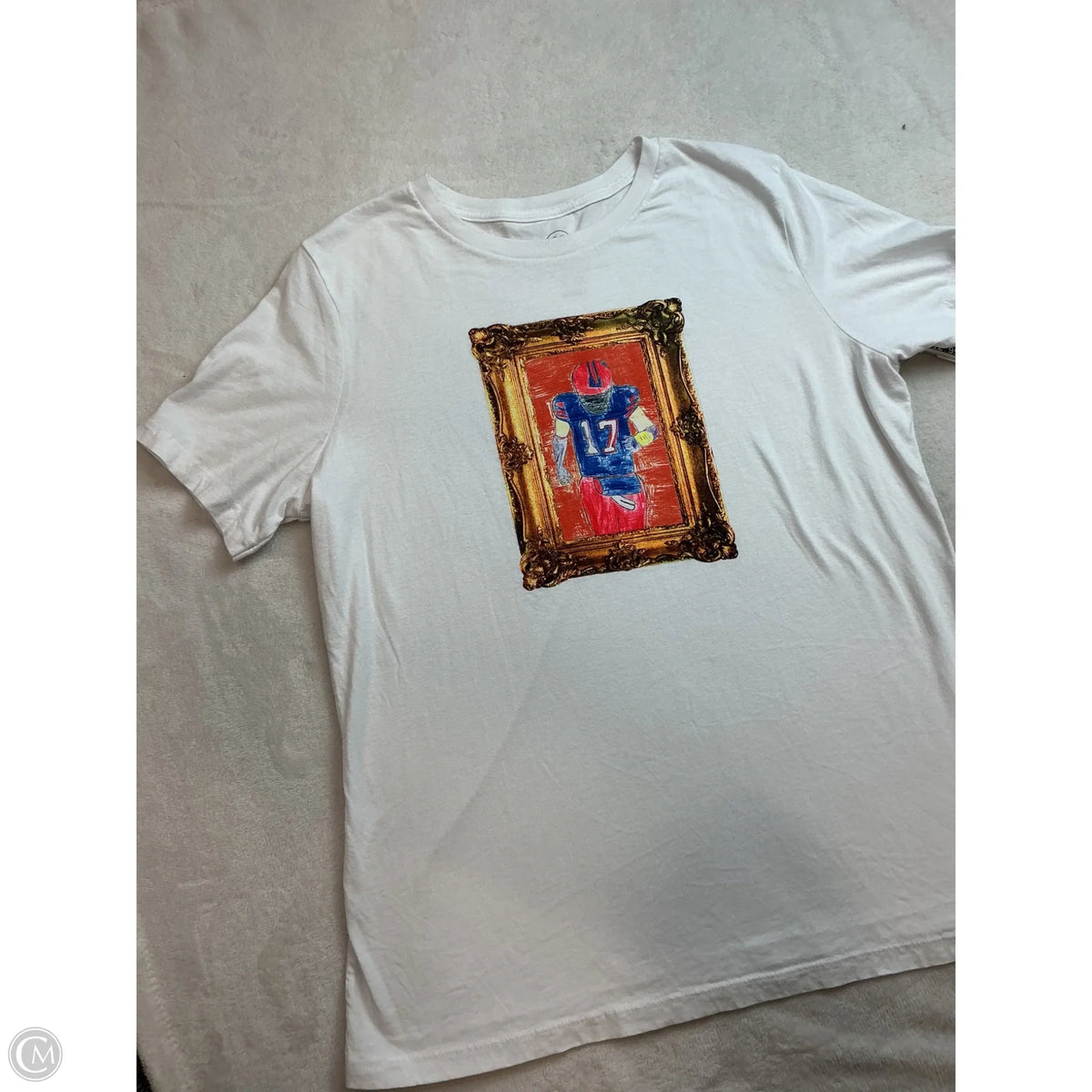 Top Short Sleeve Basic By Clothes Mentor In White, Size: L