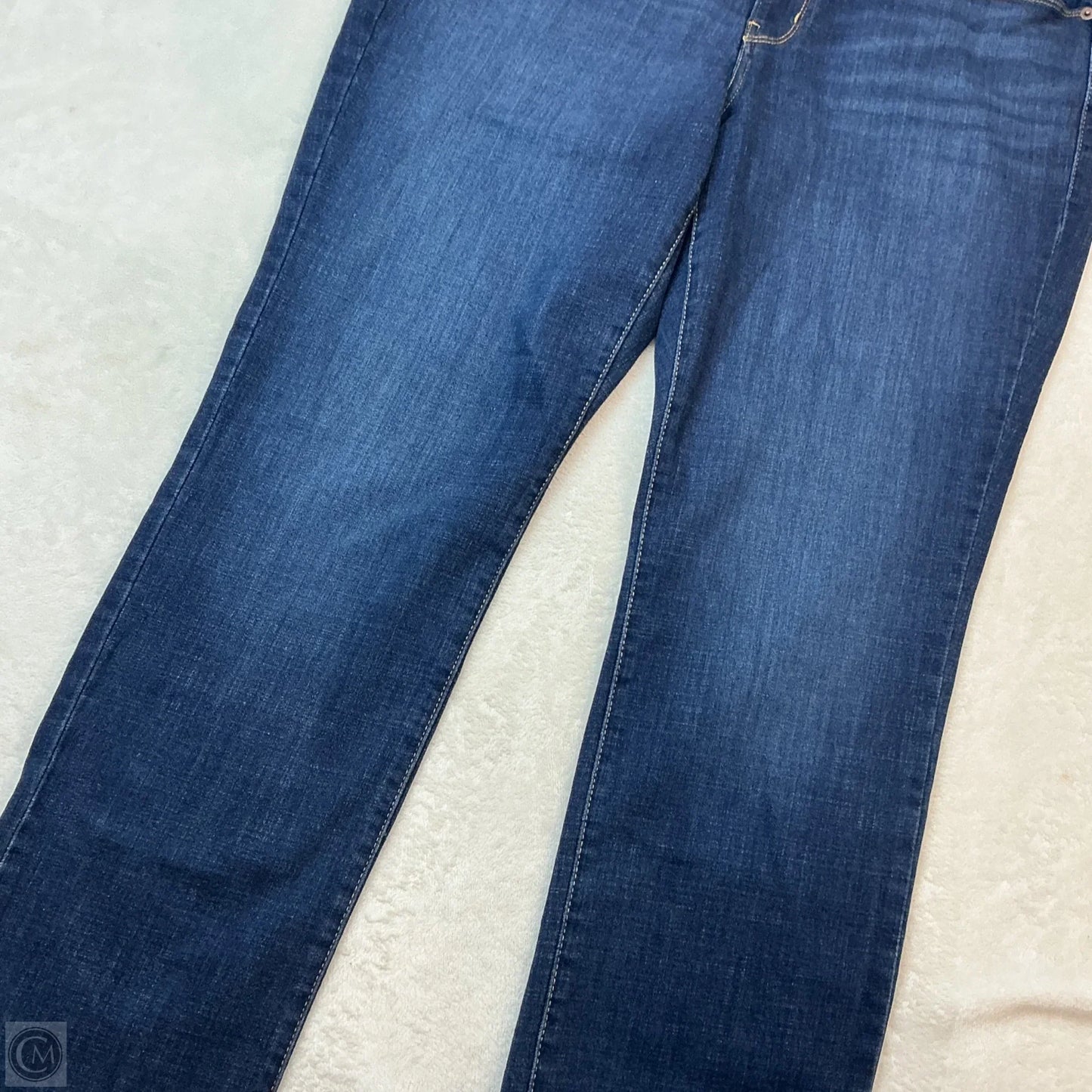 Jeans Straight By Levis In Blue Denim, Size: 16
