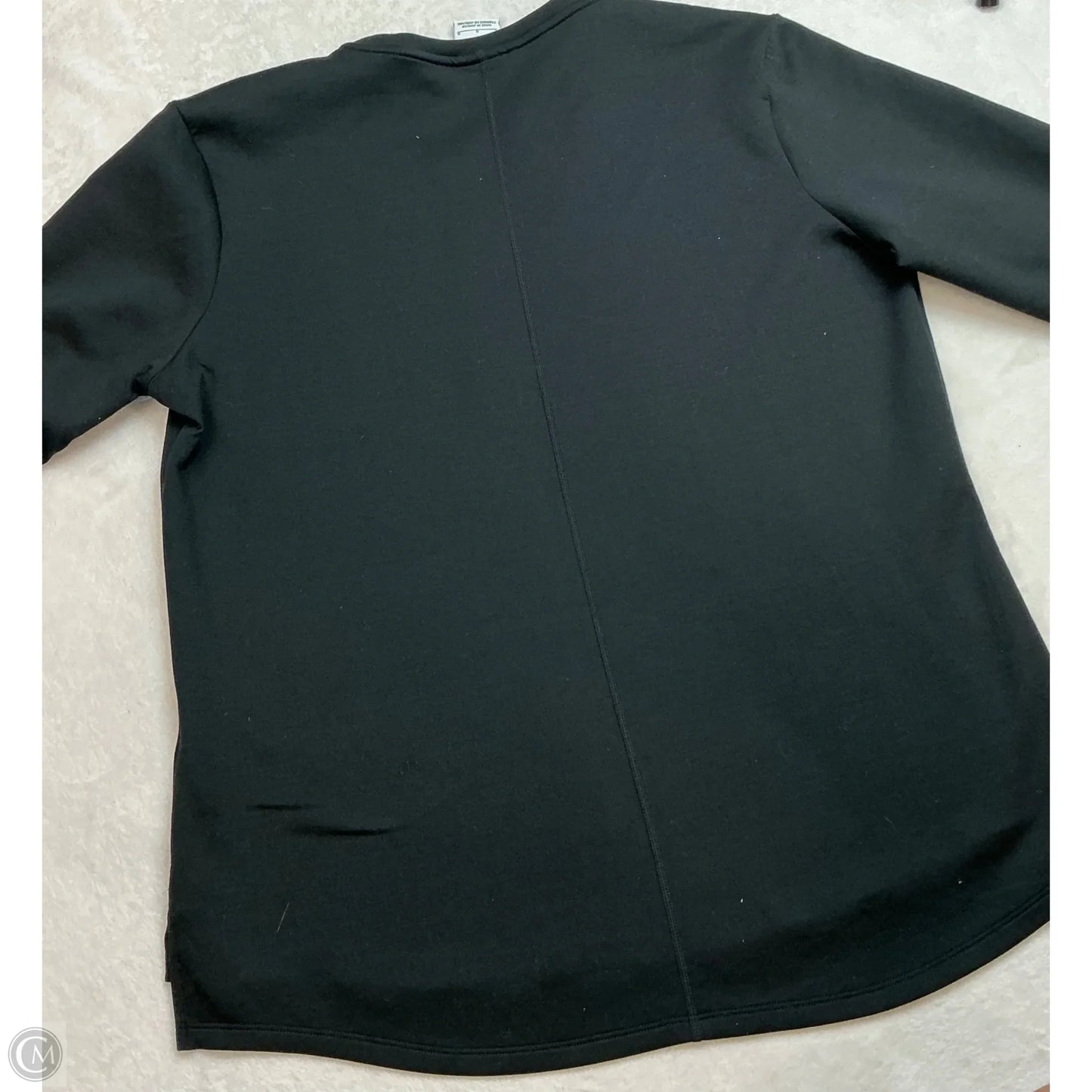 Athletic Top Long Sleeve Crewneck By Nike In Black, Size: L
