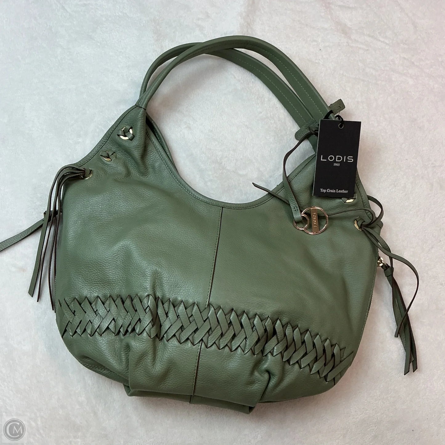 Handbag Leather By Lodis, Size: Large