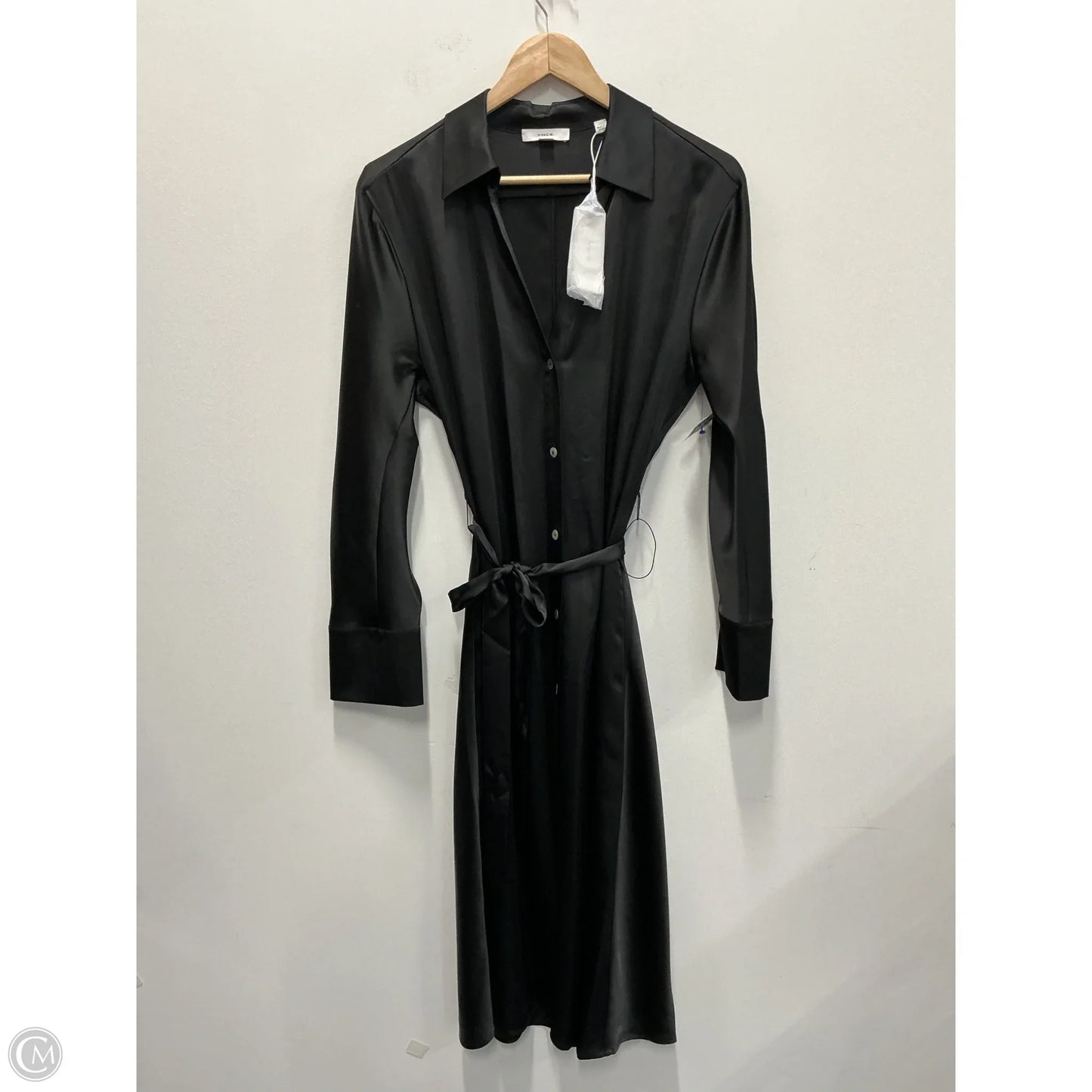 Dress Casual Midi By Vince In Black, Size: M