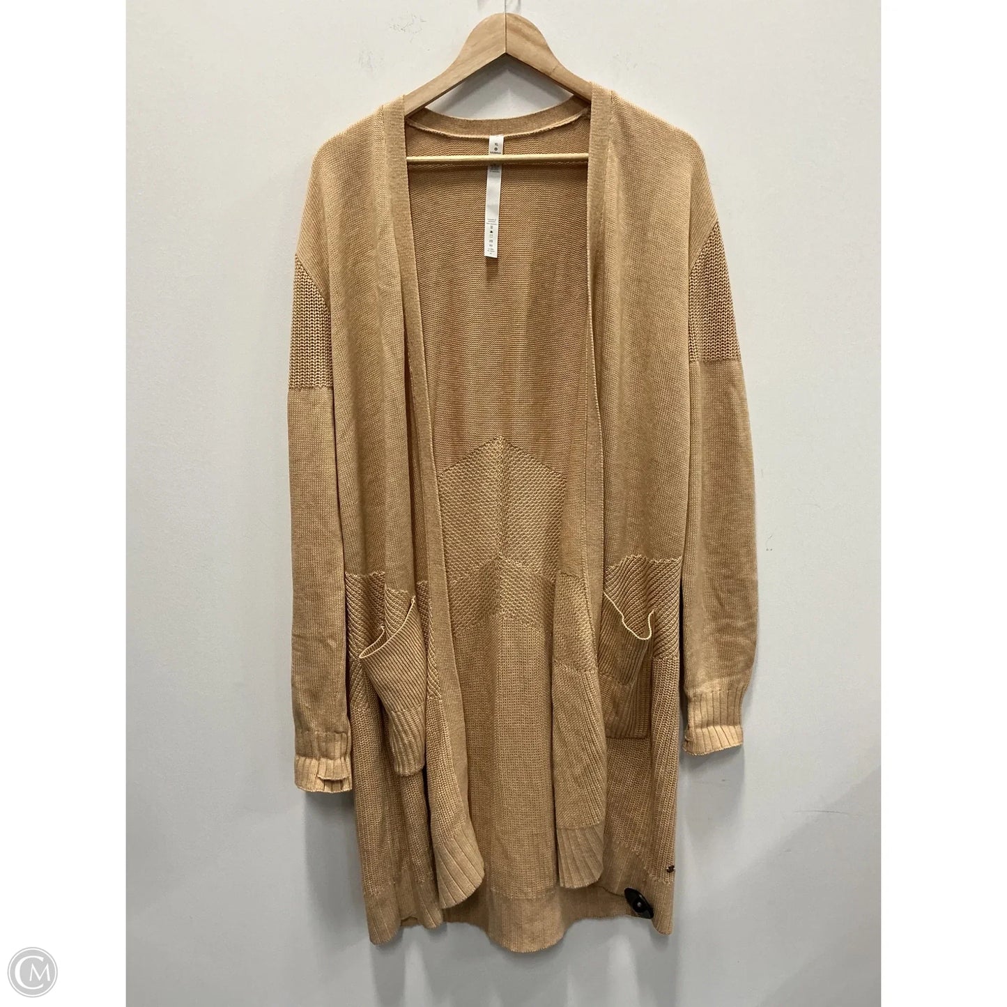Sweater Cardigan By Lululemon In Beige, Size: Xl