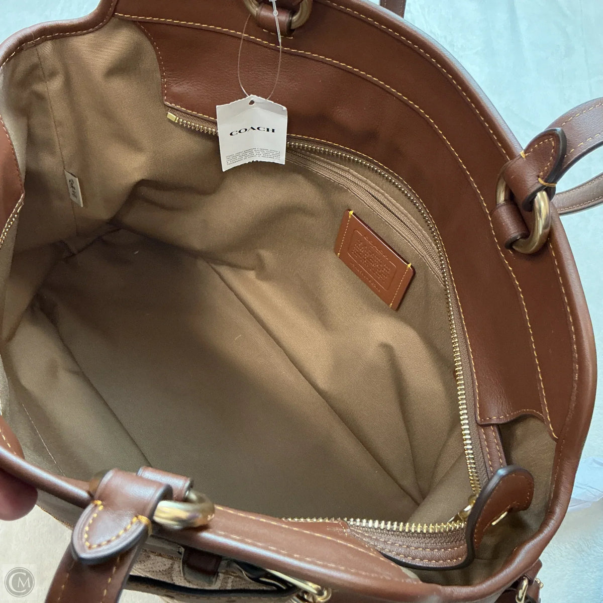 Handbag Designer By Coach, Size: Large