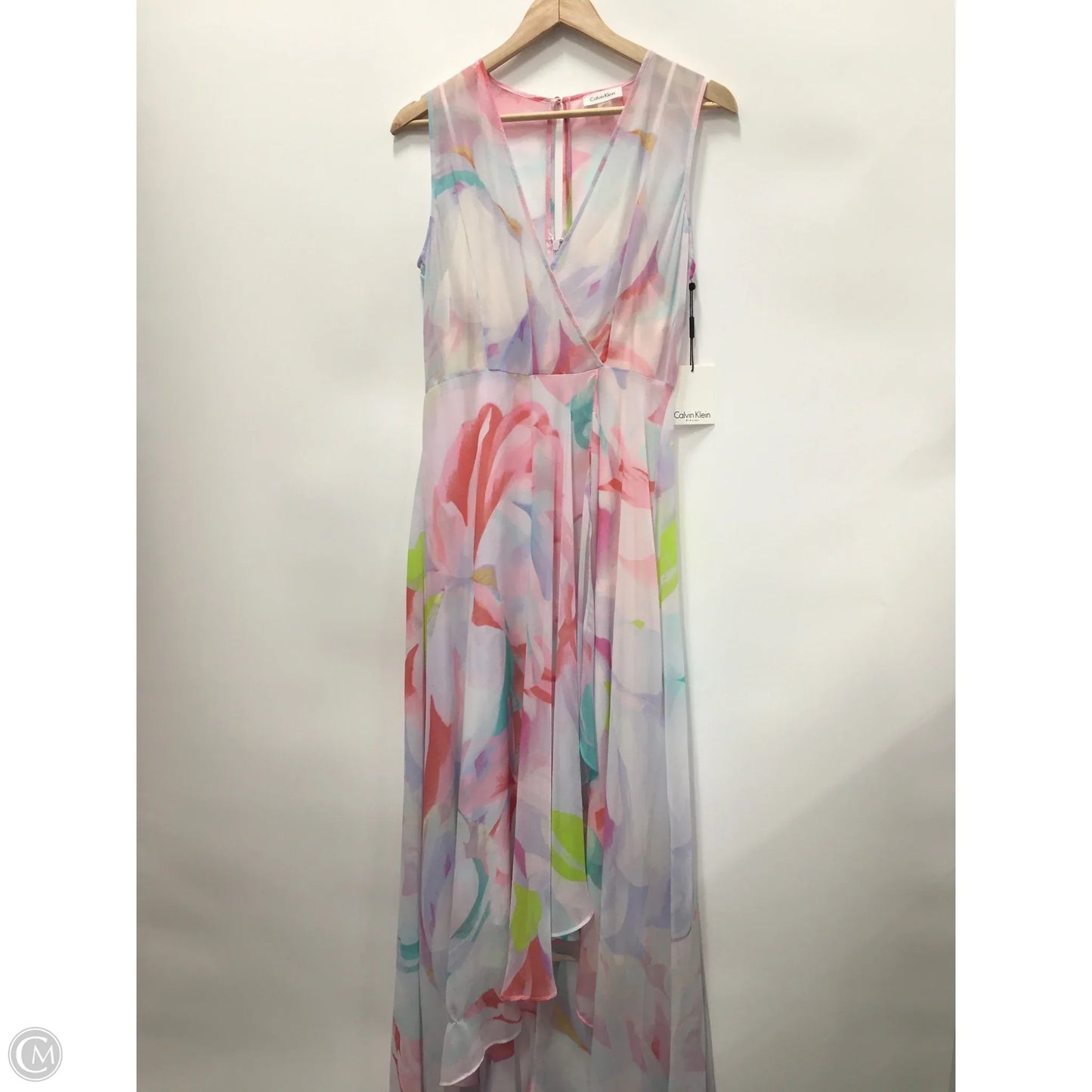 Dress Casual Maxi By Calvin Klein In Multi-colored, Size: M
