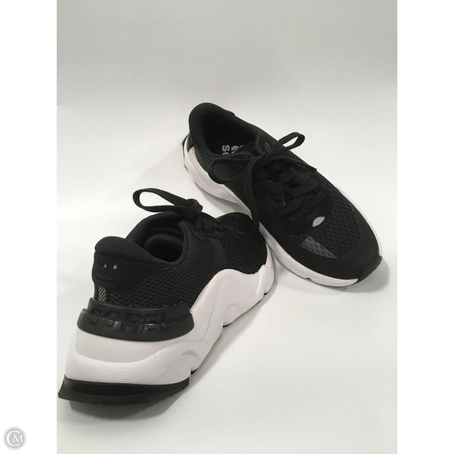 Shoes Athletic By Sorel In Black & White, Size: 8.5