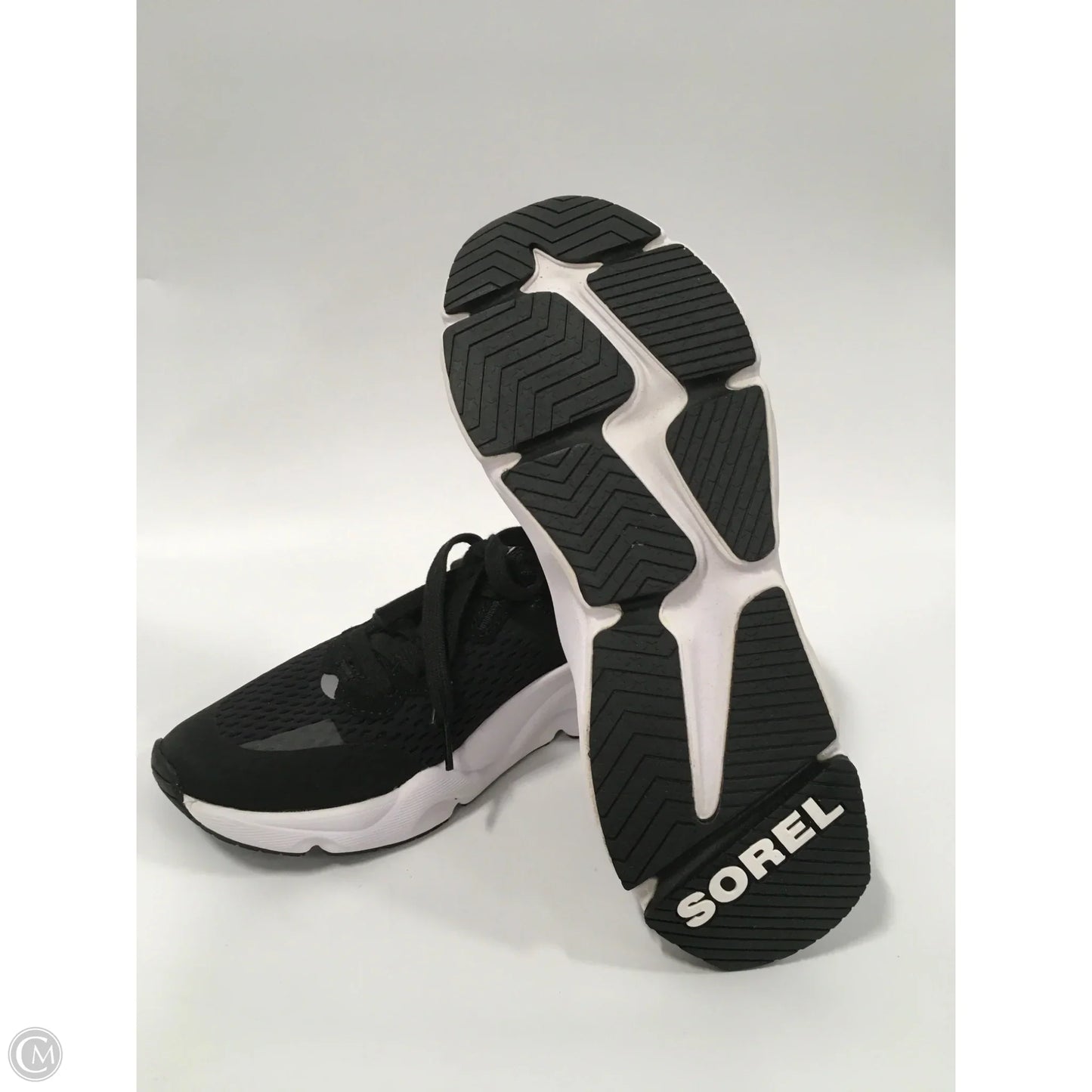 Shoes Athletic By Sorel In Black & White, Size: 8.5