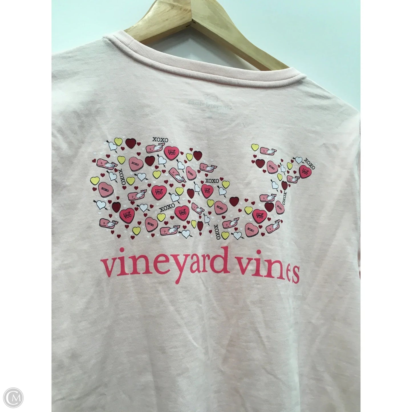 Top Long Sleeve By Vineyard Vines In Pink, Size: M