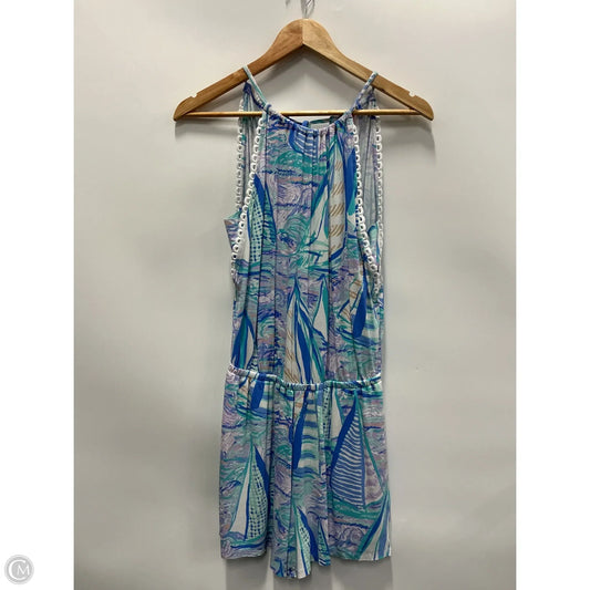 Romper Designer By Lilly Pulitzer In Aqua, Size: Xs
