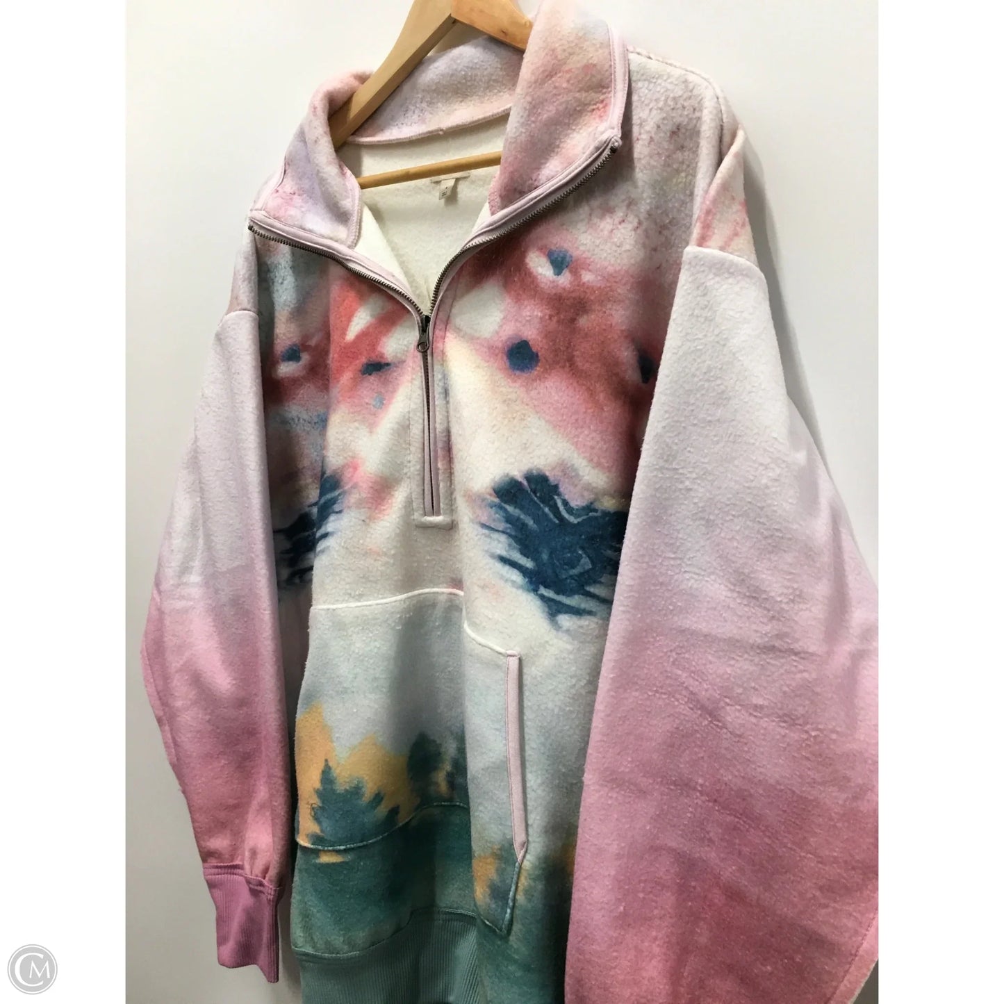 Sweatshirt Collar By Pilcro In Tie Dye Print, Size: S