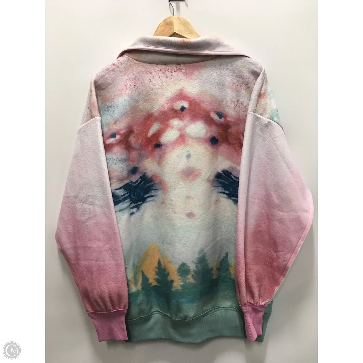 Sweatshirt Collar By Pilcro In Tie Dye Print, Size: S