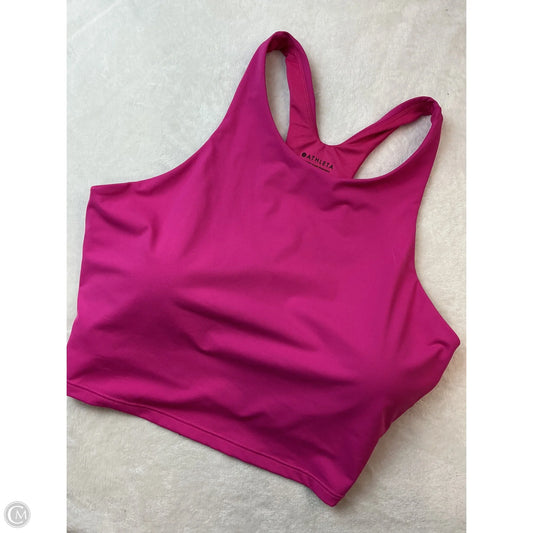 Athletic Bra By Athleta In Pink, Size: L