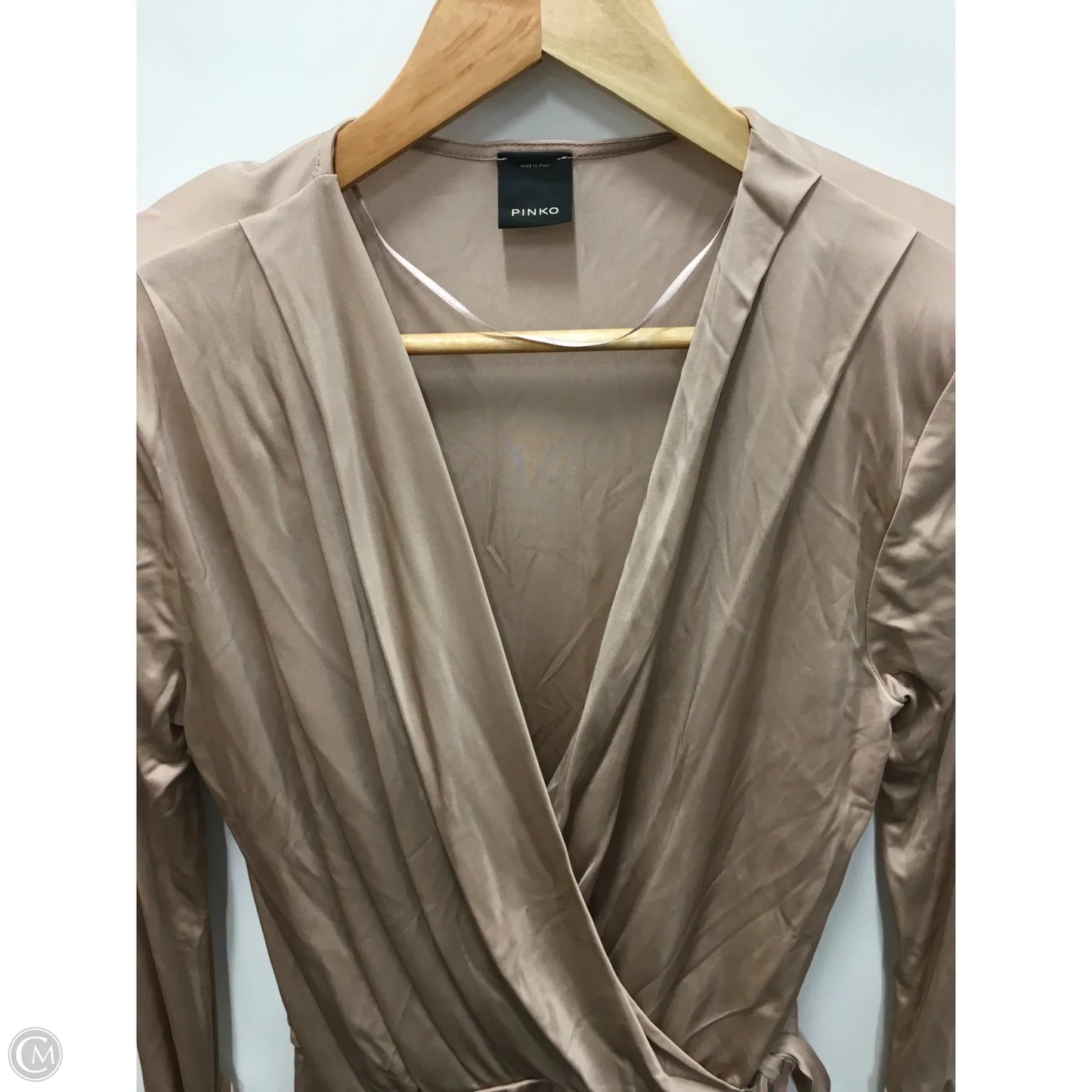 Bodysuit Designer By Pinko In beige, Size: S