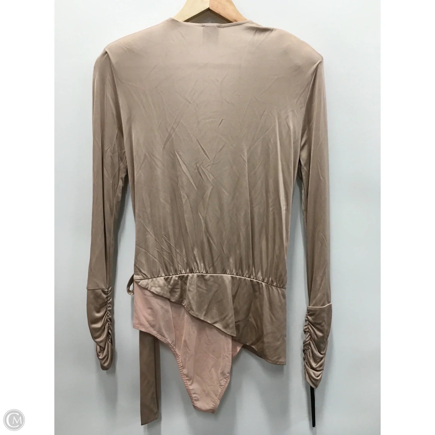 Bodysuit Designer By Pinko In beige, Size: S