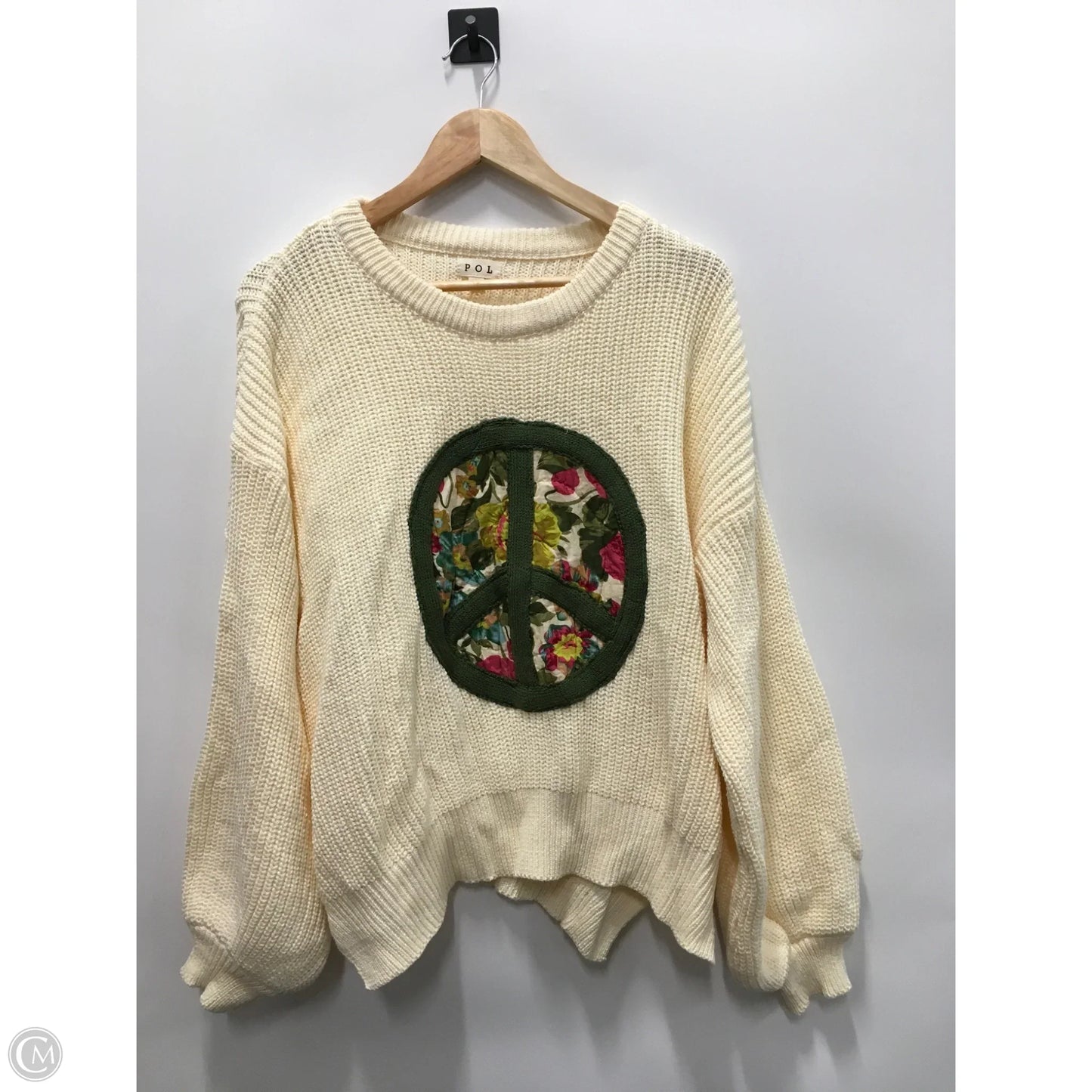 Sweater By Pol In Cream, Size: L