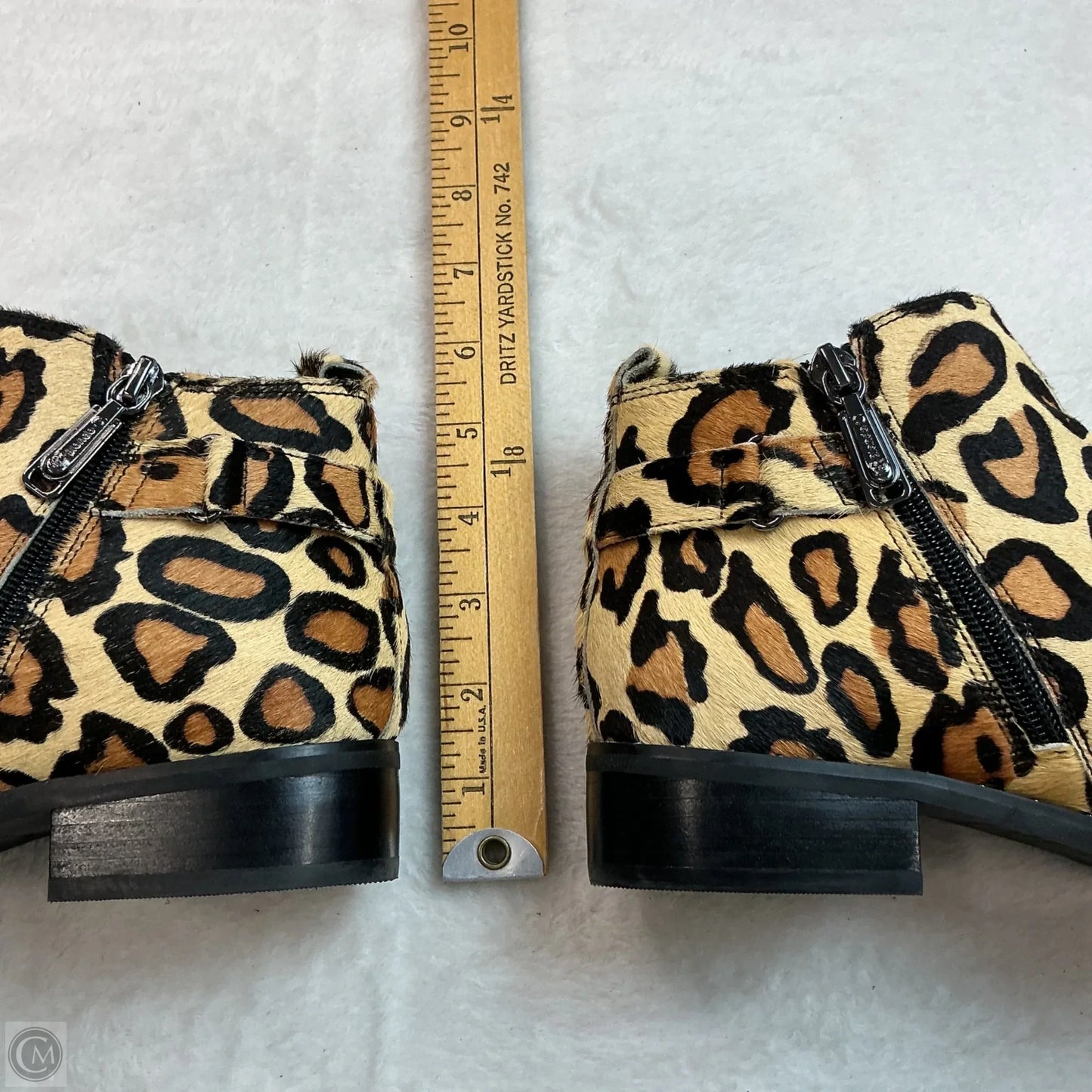 Boots Ankle Heels By Blondo In Animal Print, Size: 8.5