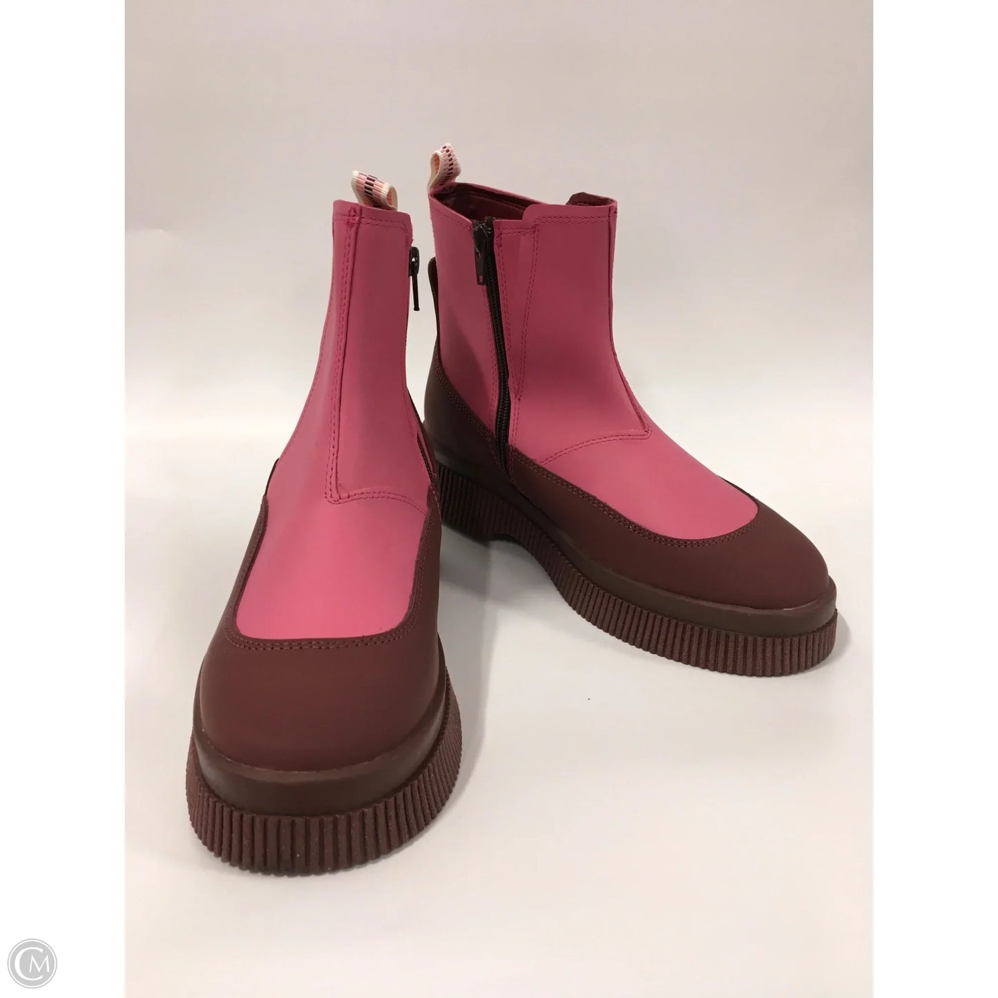 Boots Ankle Flats By Scotch & Soda In Pink & Purple, Size: 7.5