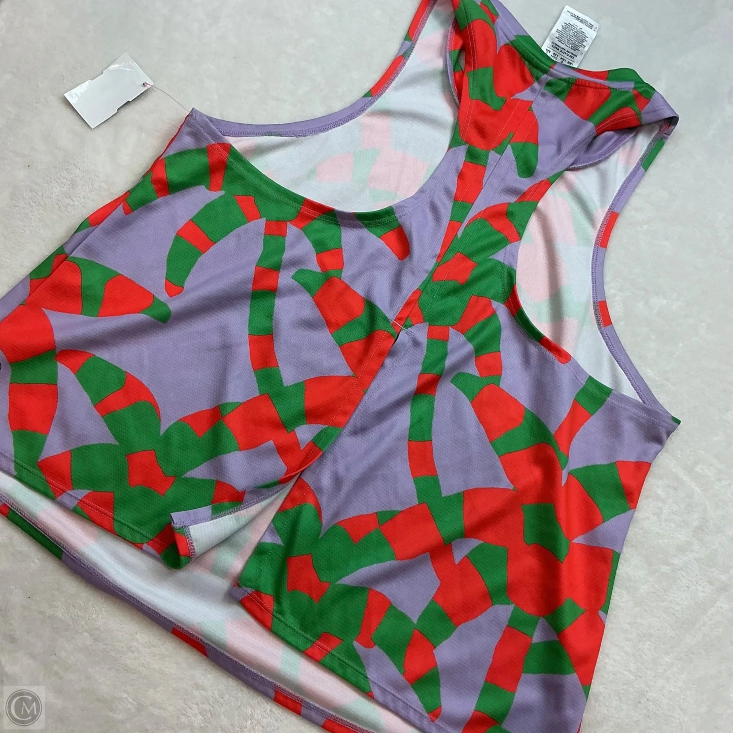 Athletic Tank Top By Adidas In Green, Size: L