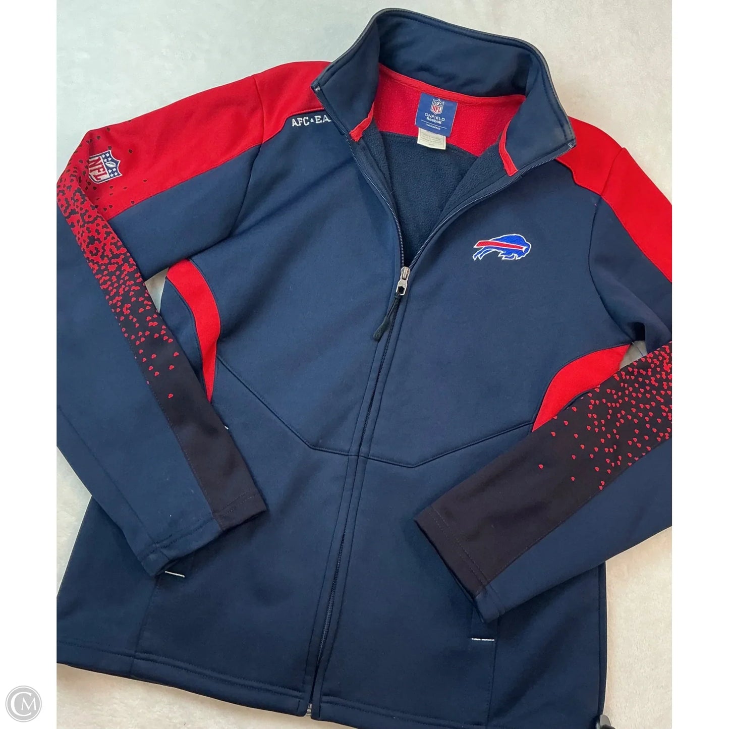 Athletic Jacket By Nfl In Navy, Size: M