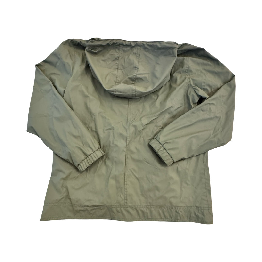 Jacket Windbreaker By Weatherproof In Green, Size:M