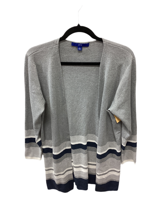 Sweater Cardigan By Apt 9 In Grey, Size:L