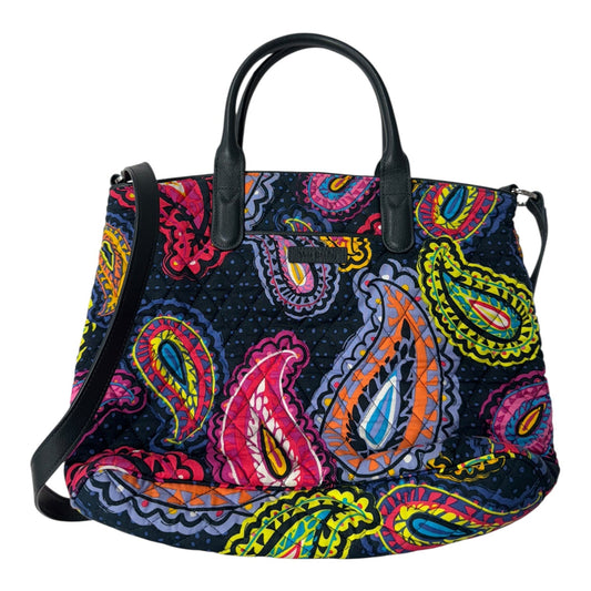 Handbag By Vera Bradley In Blue & Pink, Size:Medium