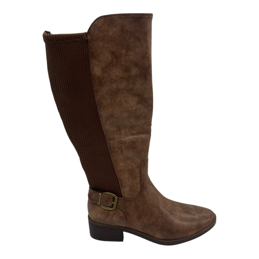 Boots Knee Heels By Bare Traps In Brown, Size:7