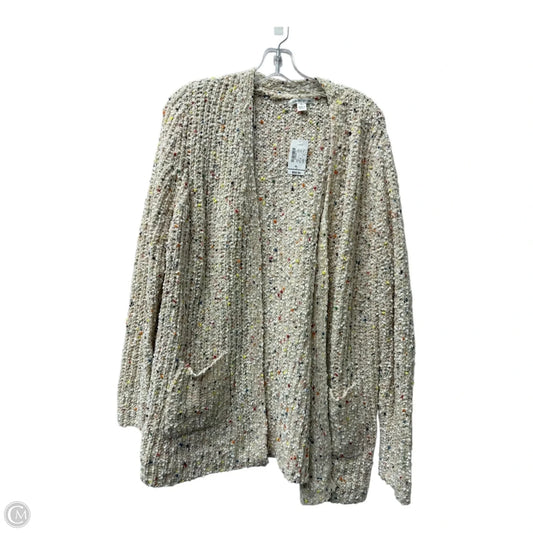 Sweater Cardigan By Christopher and banks  In Tan, Size: Xl