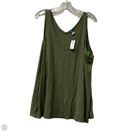 Top Sleeveless Basic By Old Navy In Green, Size: 1x