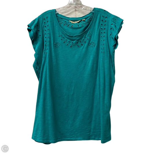 Top Short Sleeve By Soft Surroundings In Green, Size: 3x