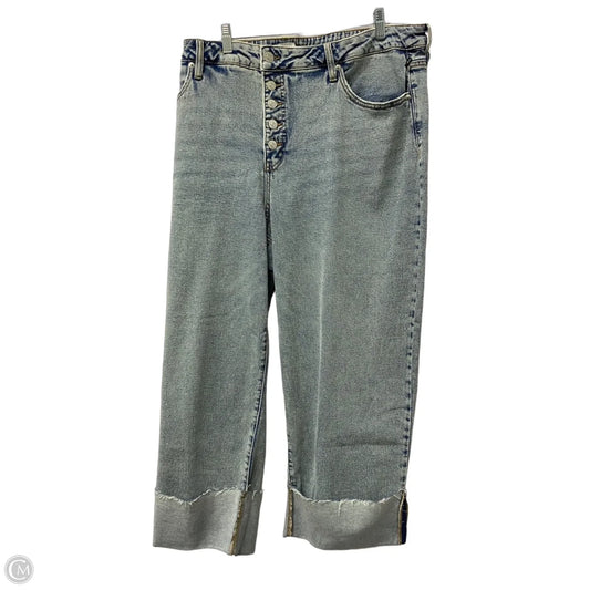 Jeans Cropped By Ava & Viv In Blue, Size: 22