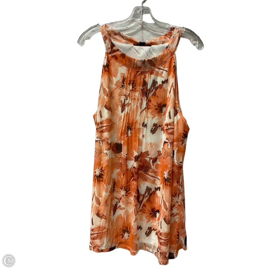 Top Sleeveless By A Love Story In Orange, Size: 1x