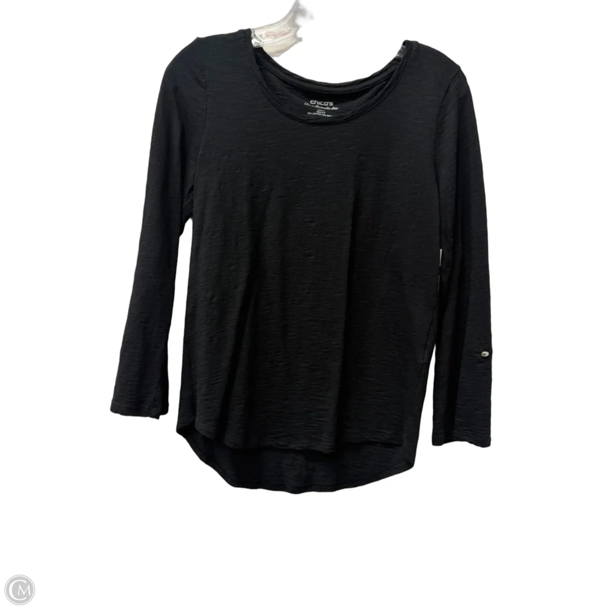 Top Long Sleeve Basic By Chicos In Black, Size: S
