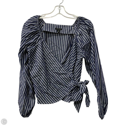 Top Long Sleeve By Ann Taylor In Blue, Size: Xs